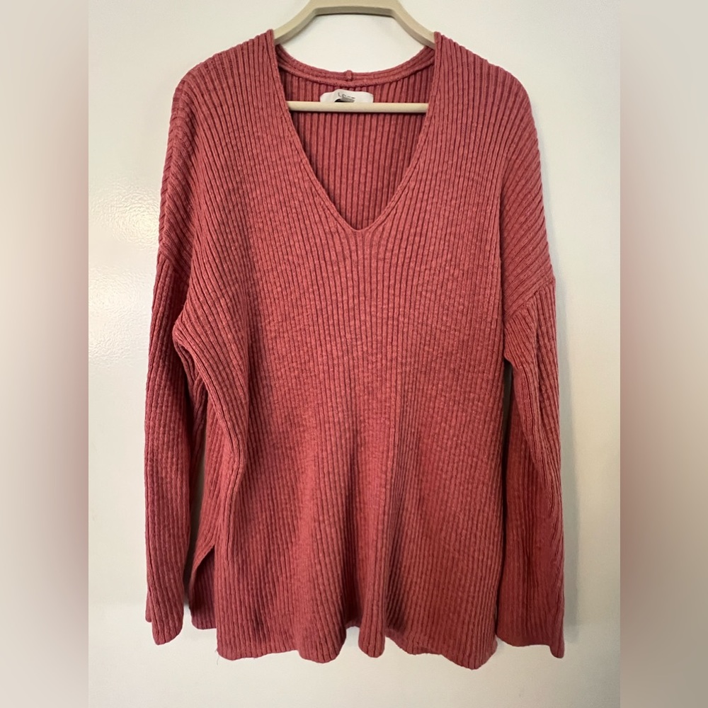 V-Neck Tunic Sweater LOFT